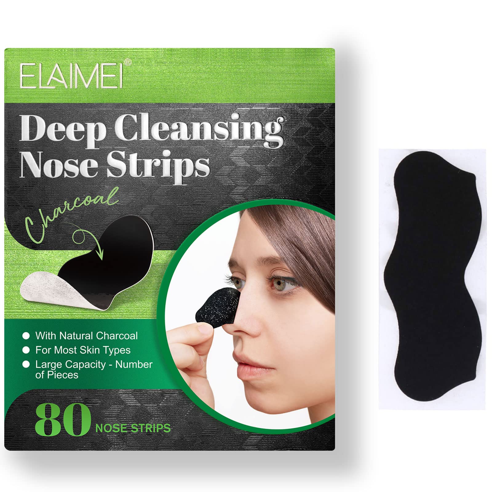 Yecuce ELAIMEI pore strips pack front for deep nose cleansing