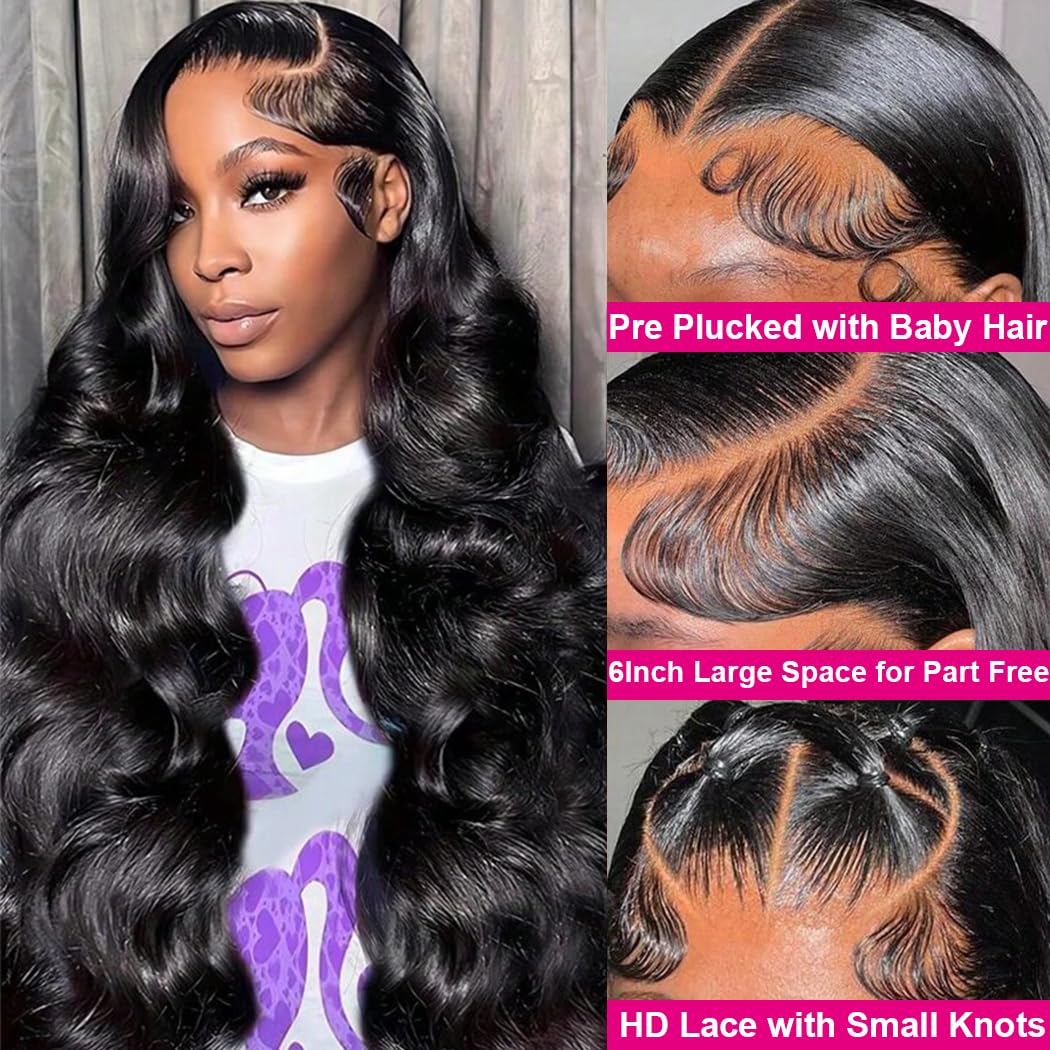 Yeelice Hair body wave lace front wig showing seamless parting and breathable cap