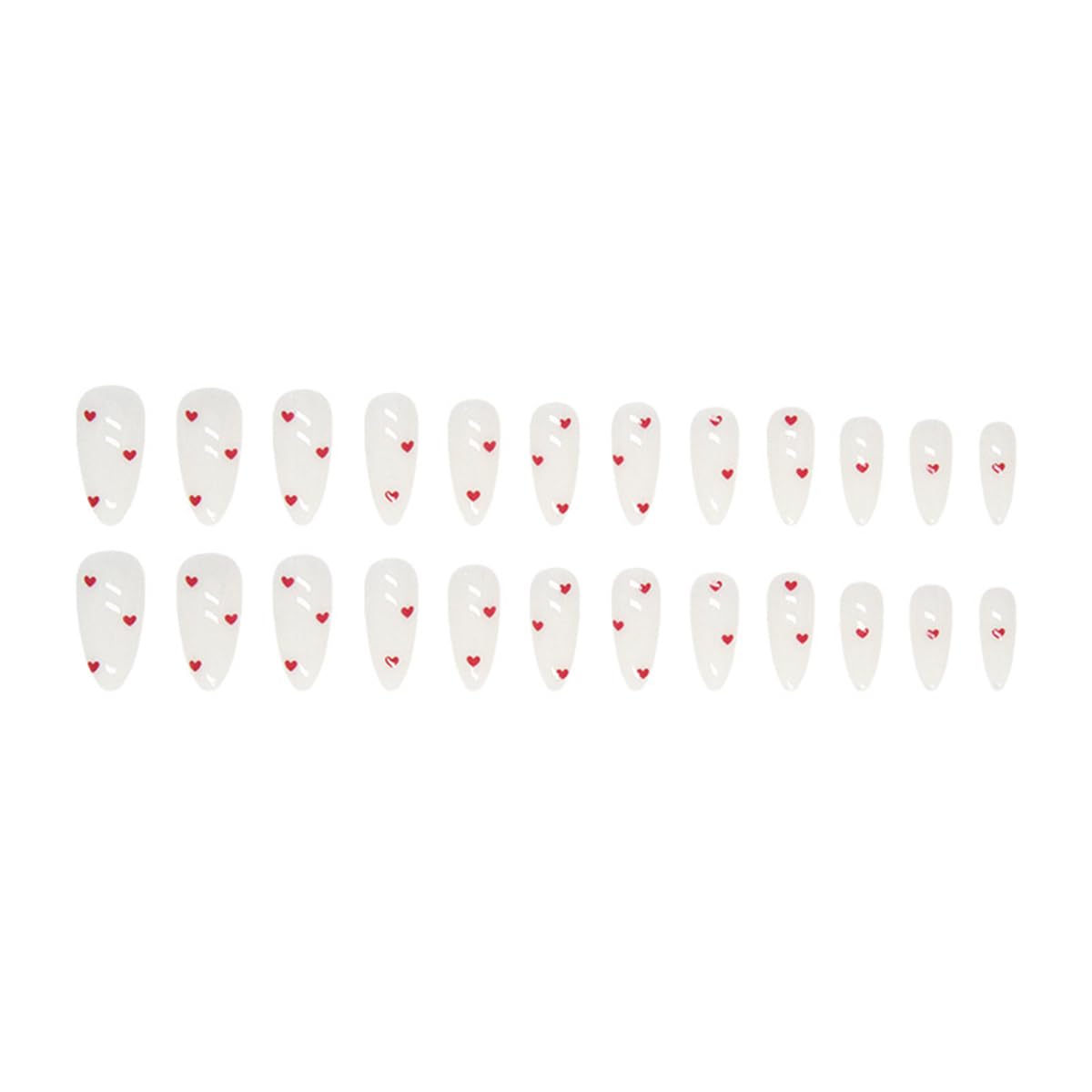 yefiuo almond false nails made of ABS material, lightweight and durable