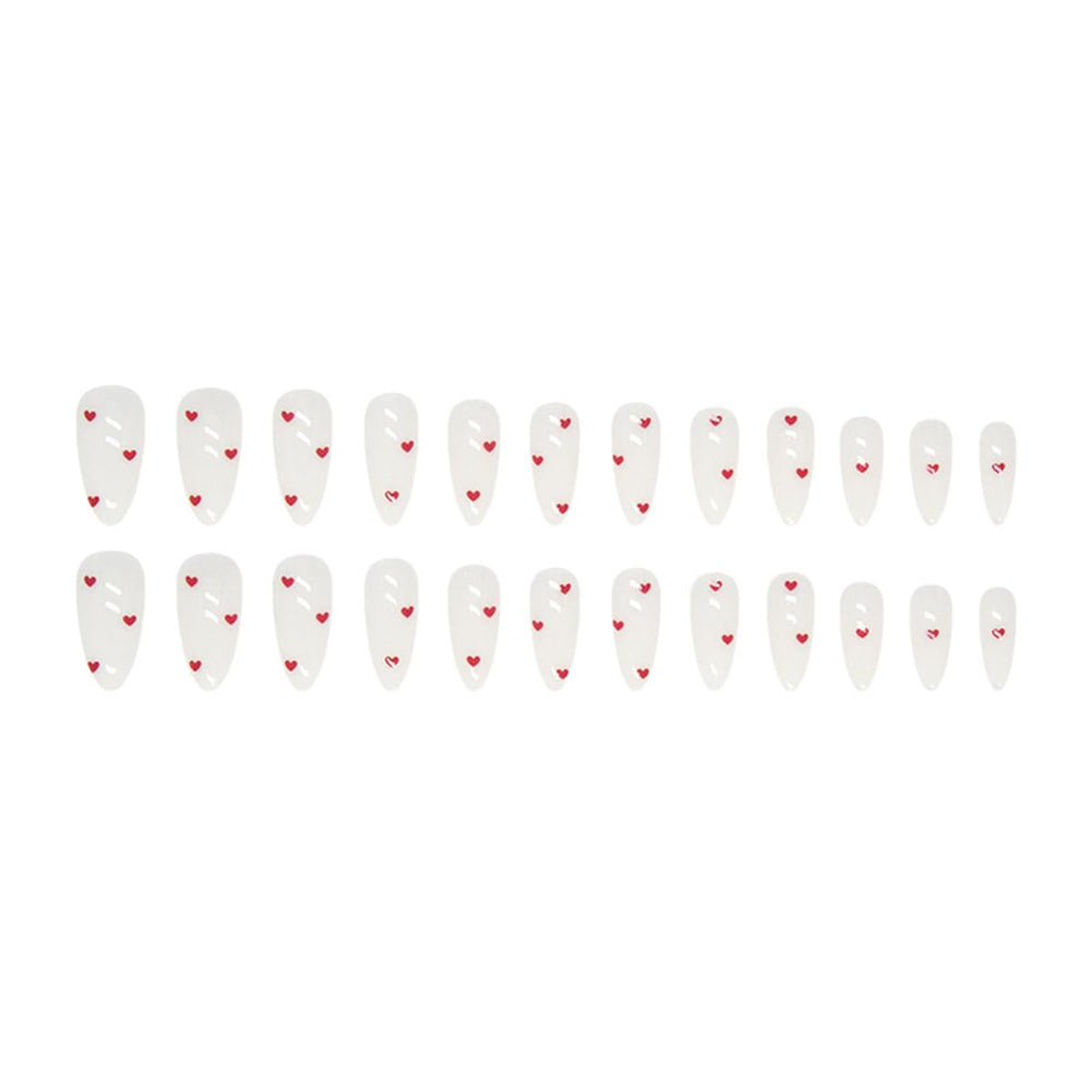 yefiuo almond false nails made of ABS material, lightweight and durable