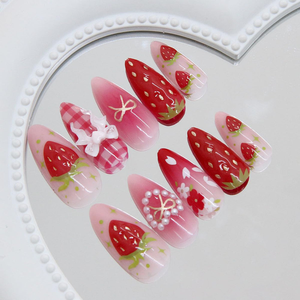 YEFIUO French flower nail designs for elegant everyday wear