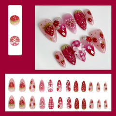 YEFIUO short almond nail tips ready for quick DIY nail art