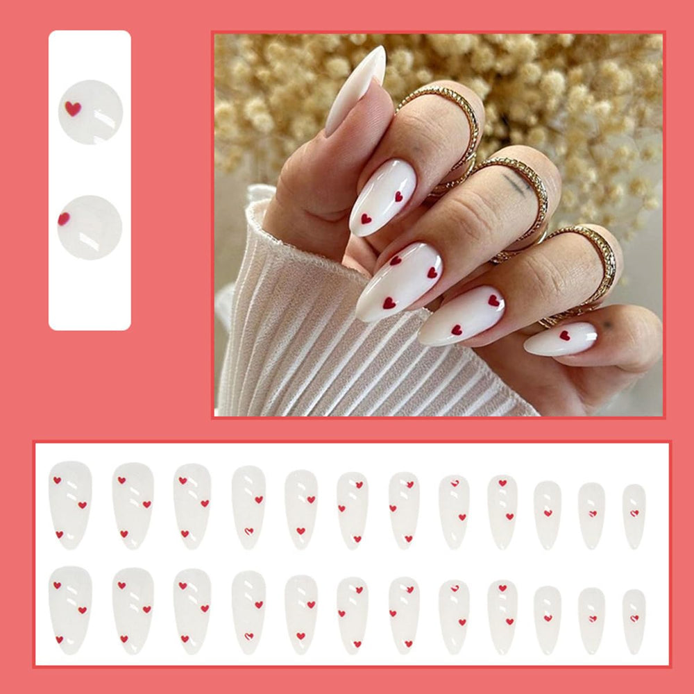 yefiuo Valentine nails set with 12 sizes included for a perfect fit