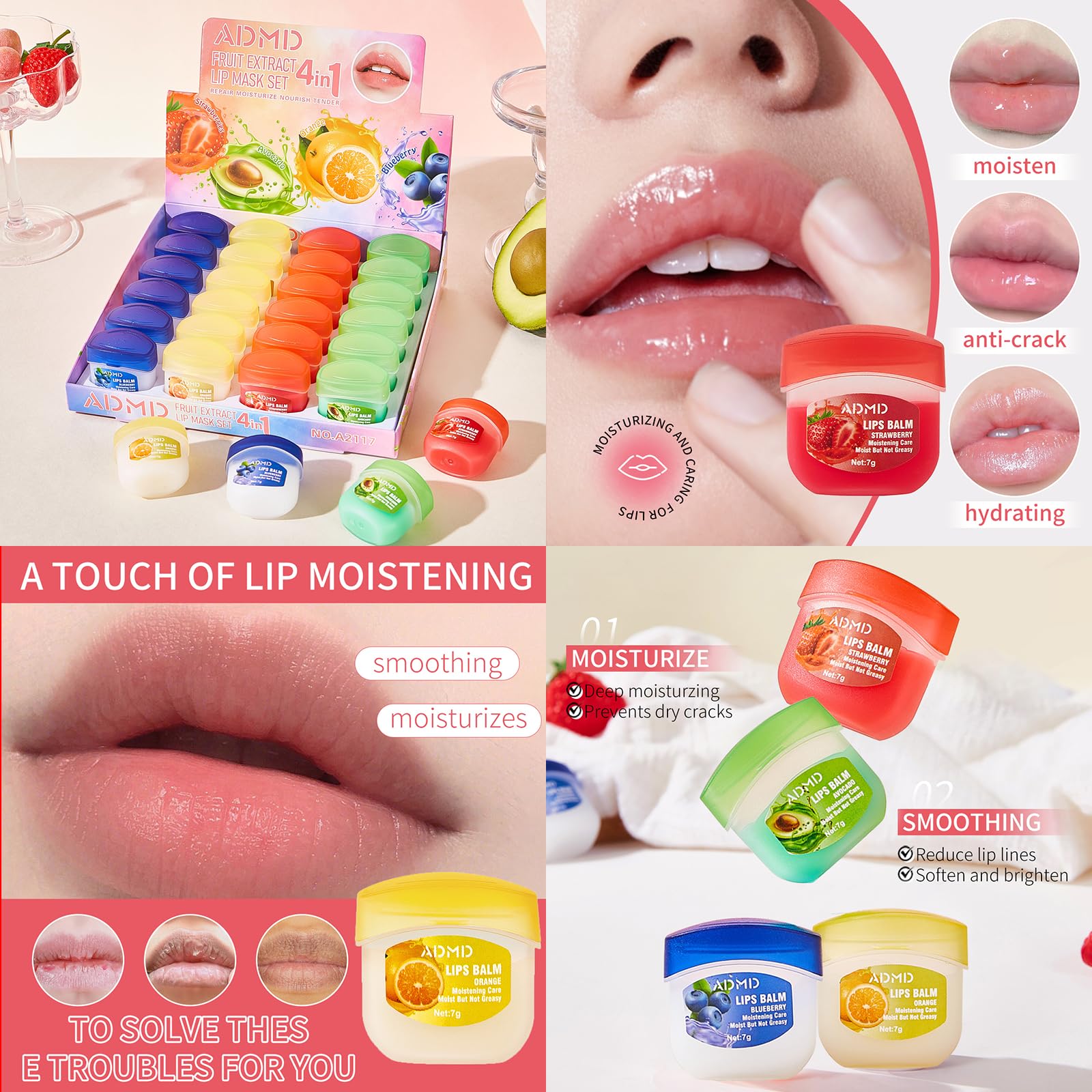Yehenarn lip mask sample pack 7g portable for on-the-go care.
