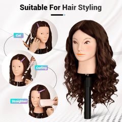 Yekavo table clamp stand keeps the head steady during styling.