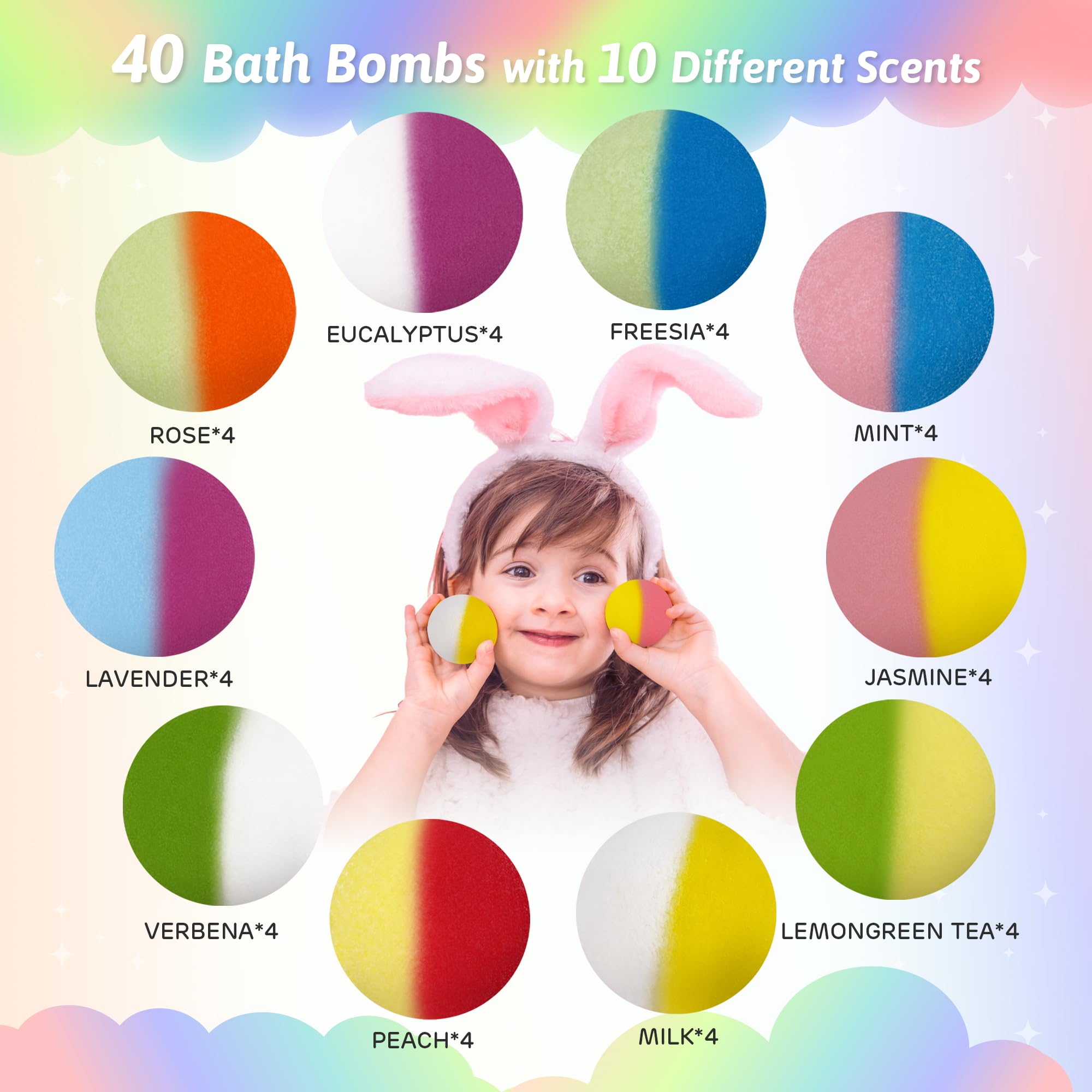 Yekery marine bath bomb inside reveals a cute ocean toy