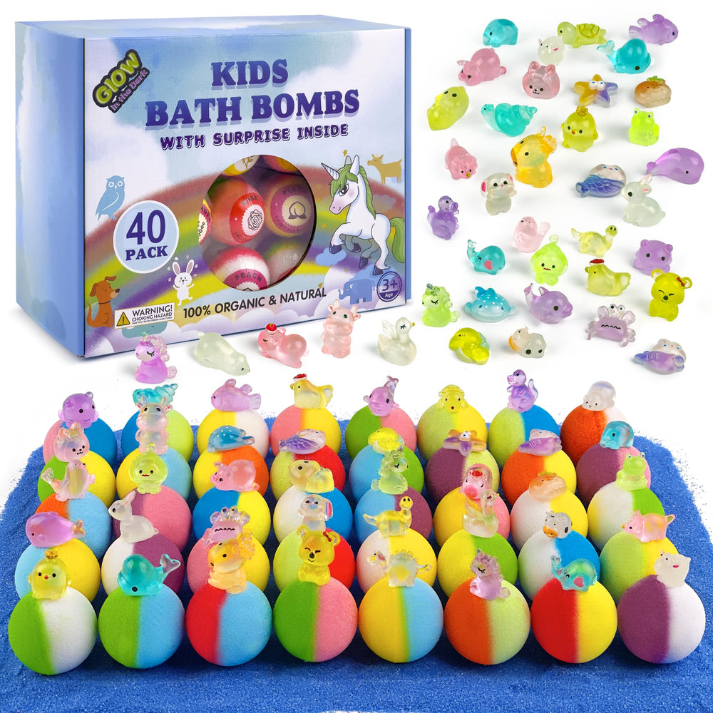 Yekery unicorn bath bomb inside sparks imaginative play for kids