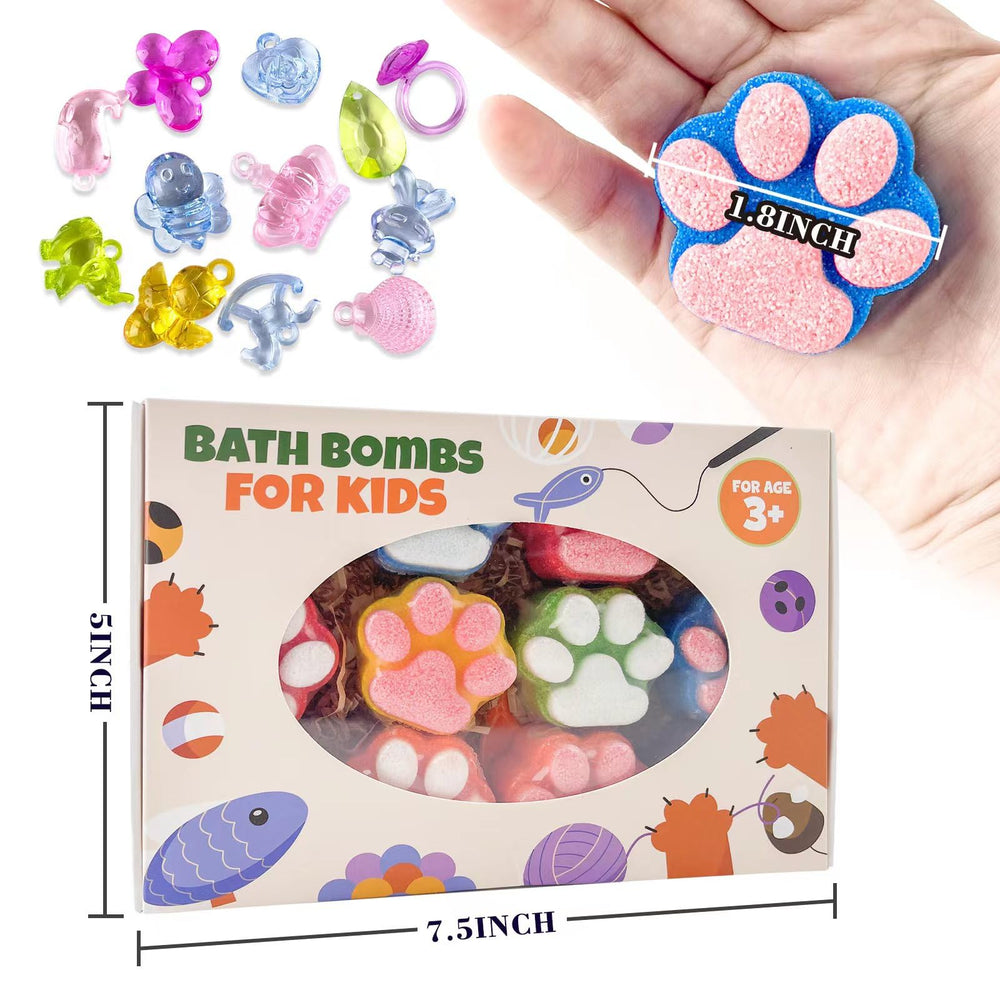 Yekery paw bath bombs scented with Tea Jasmine Mint for fun baths