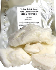 Yellow Brick Road Ivory 1lb raw shea butter for natural skincare preparation.
