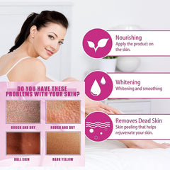 Yellow Peeling Oil swirl highlights texture and exfoliation potential.