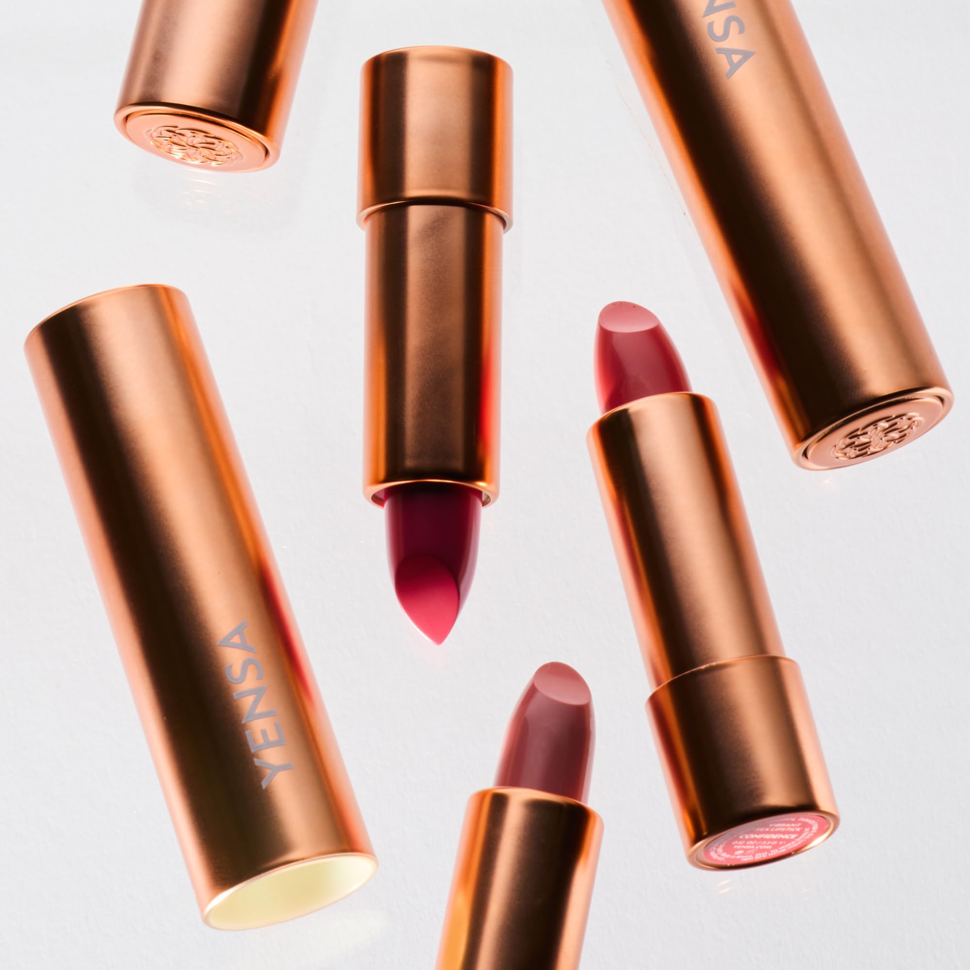 YENSA moisturizing lipstick helps prevent dryness during wear.