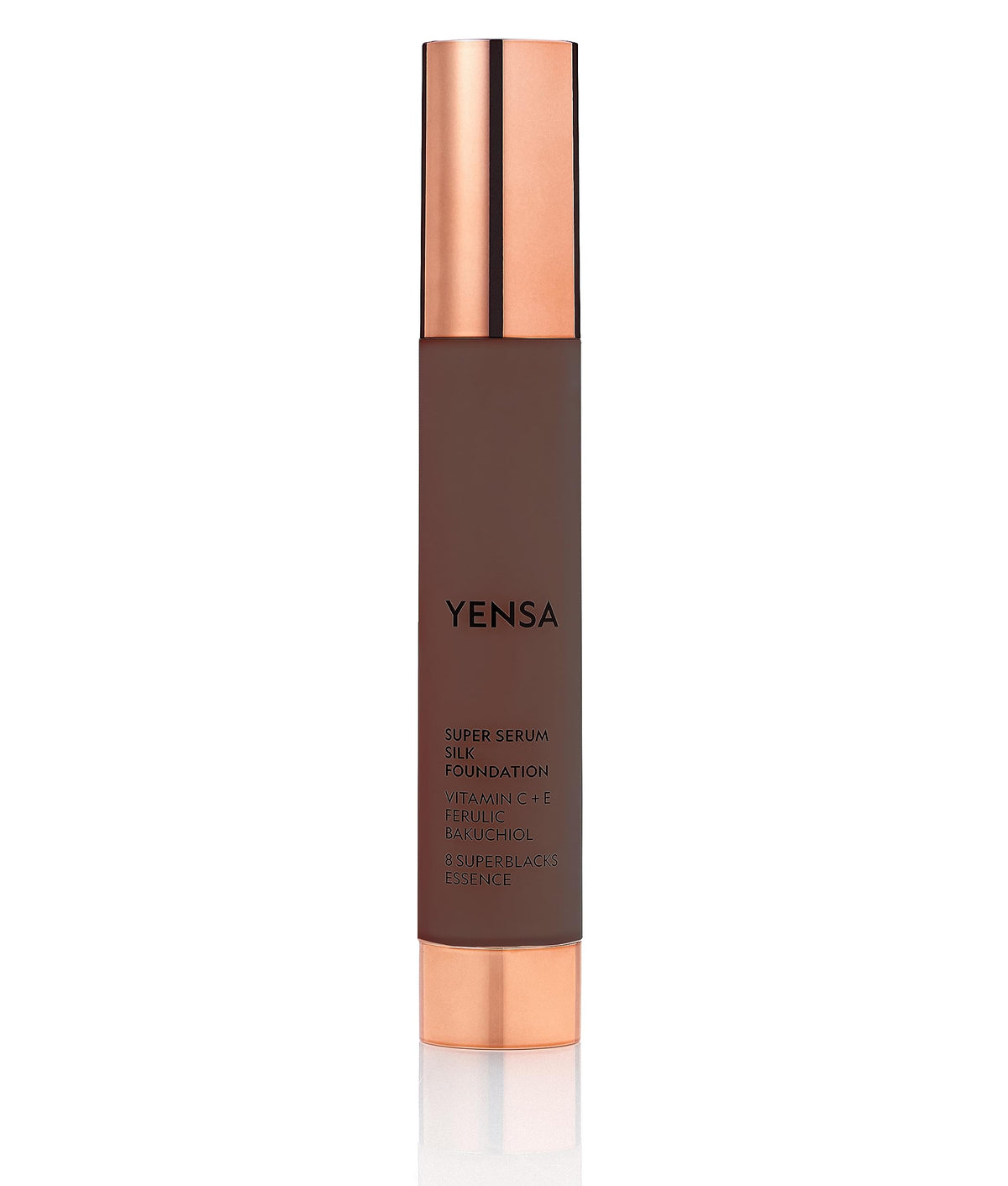 YENSA Serum Foundation Deep 4 bottle close-up with creamy texture for full coverage