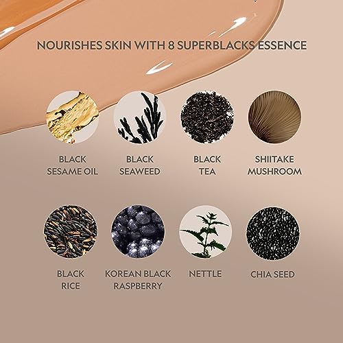 YENSA serum foundation pores closeup hints at refined, smoother-looking skin