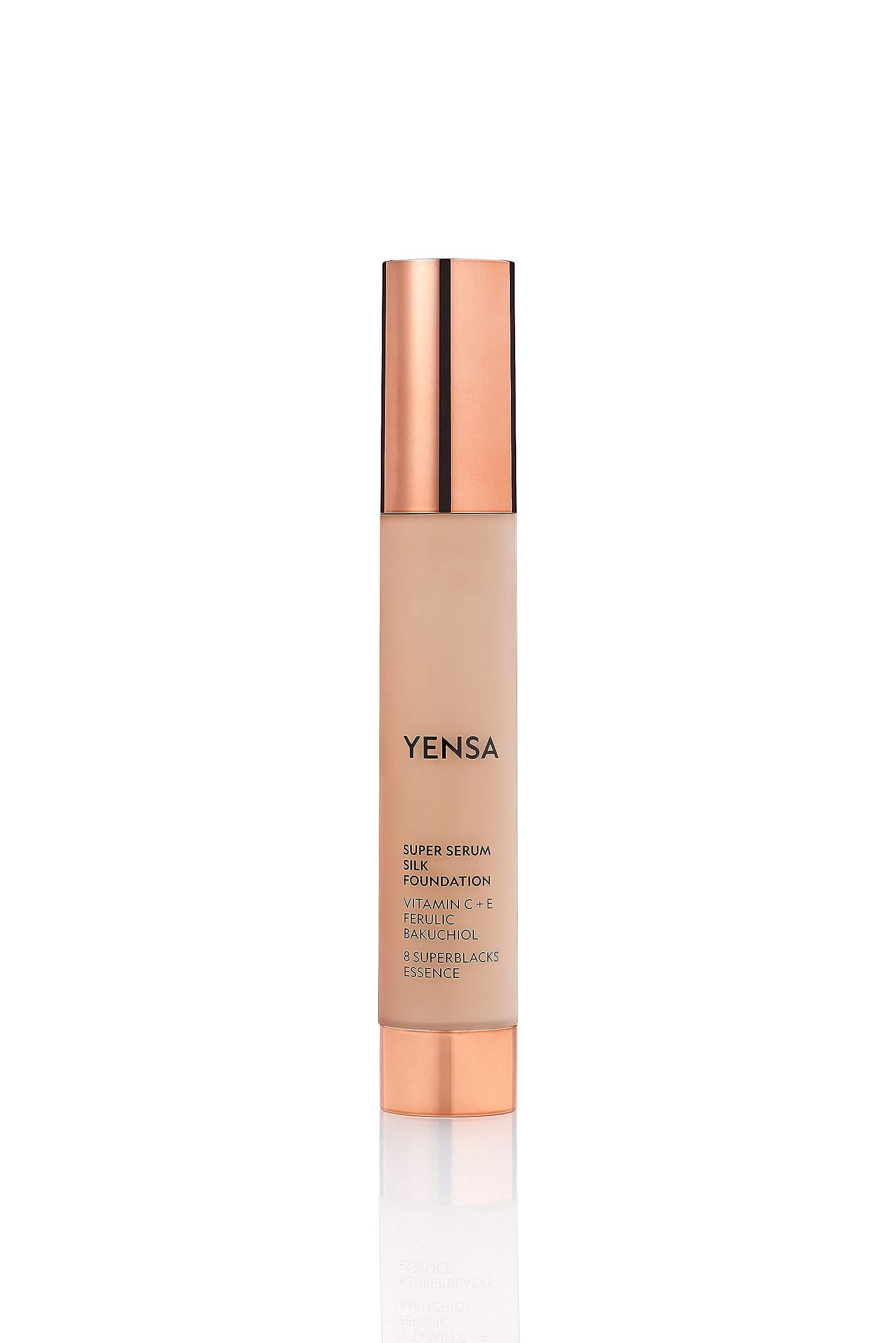 YENSA Serum Foundation Super Silk bottle ready for a flawless, hydrating finish.