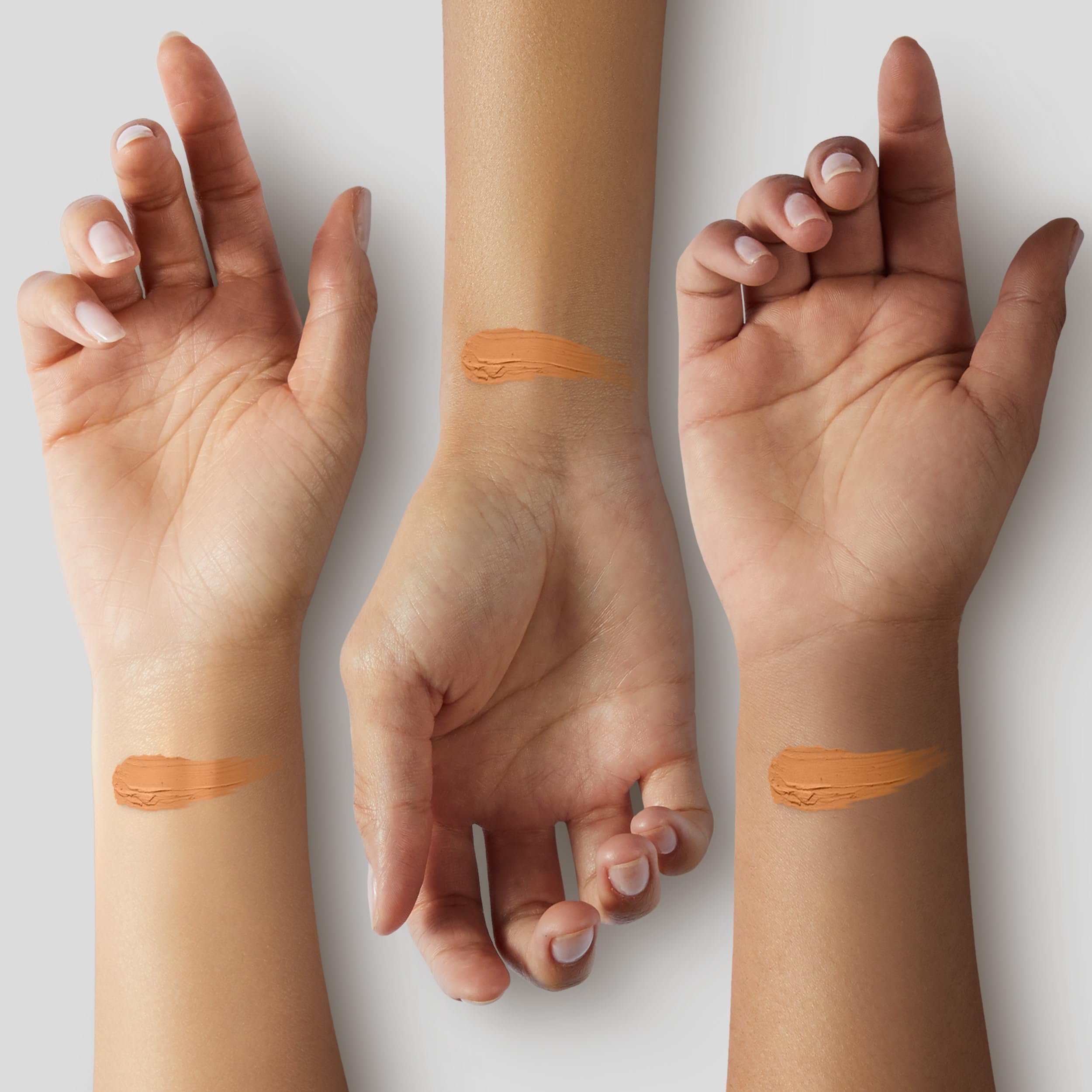 Tan 1 swatch showing full coverage and balanced tone.