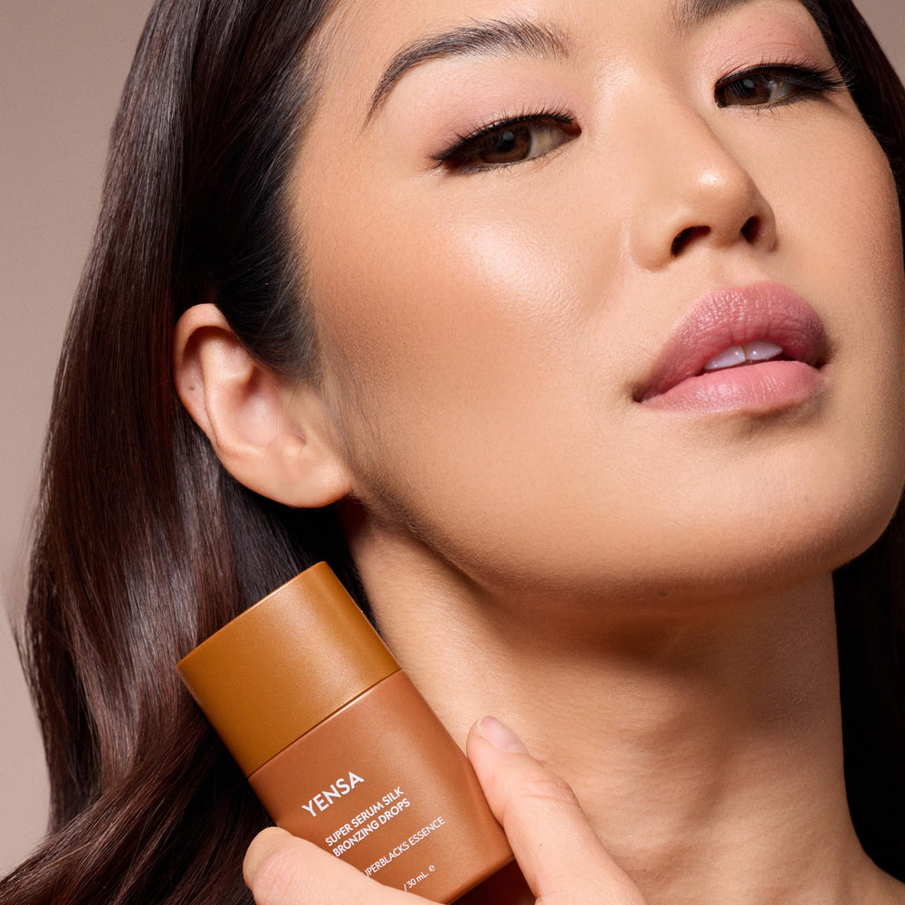 Mix into moisturizer for a natural glow on the skin with YENSA.