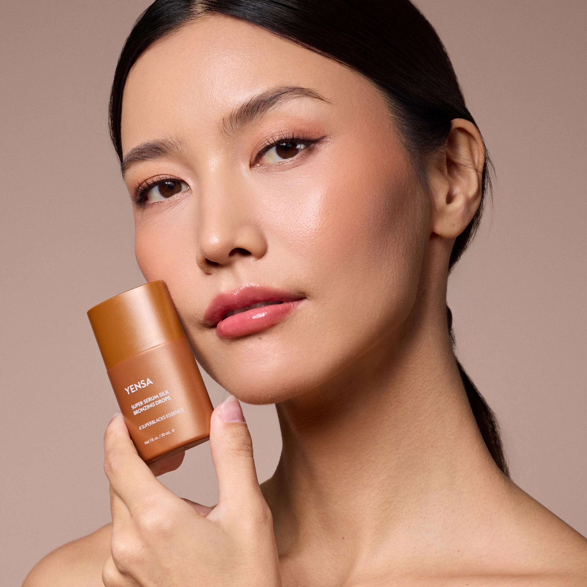 Apply to collarbones and cheeks for a subtle shimmer finish.