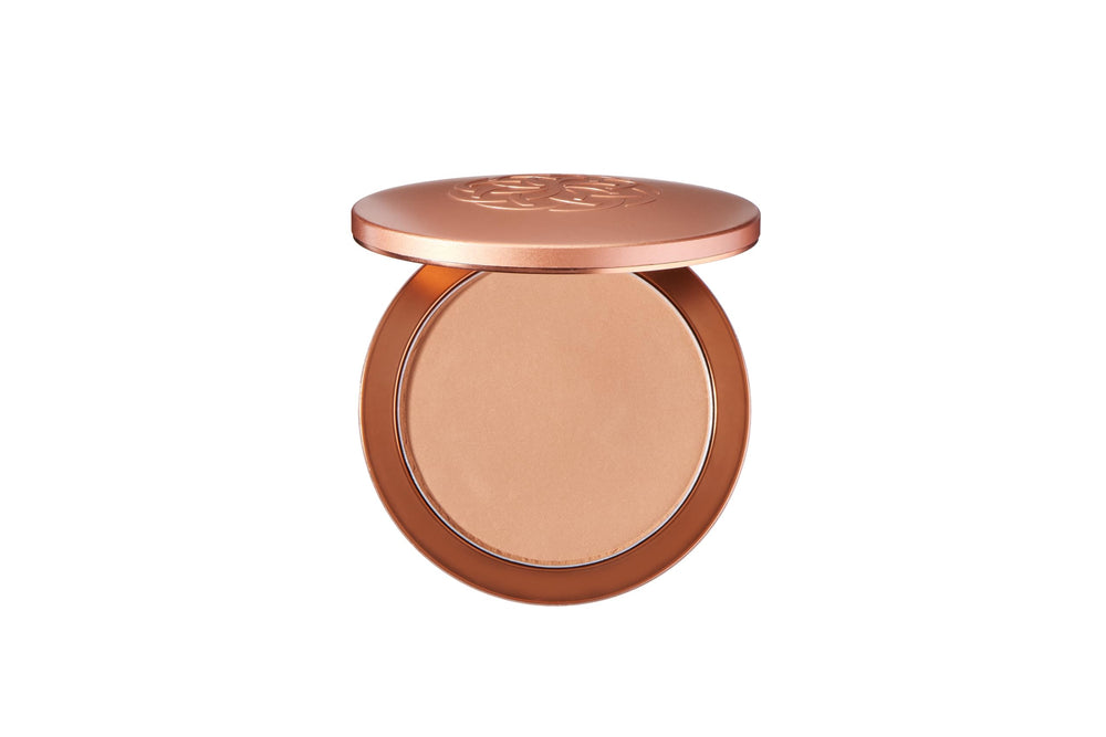 YENSA Super Serum Silk Foundation matte tan-1 applied for oil control and a smooth finish.