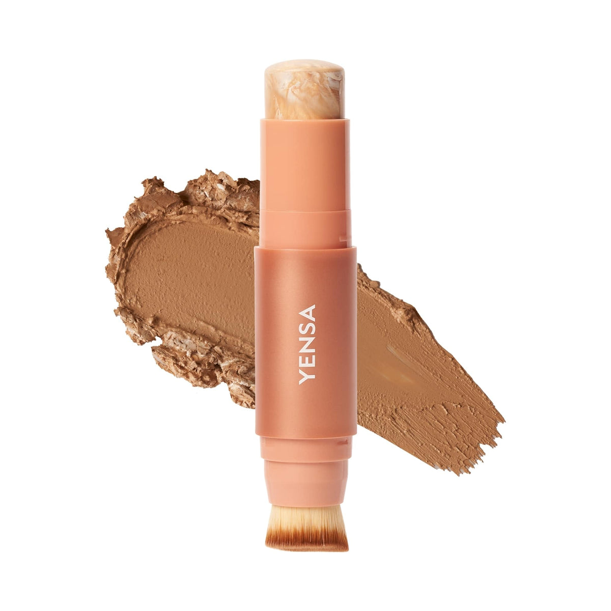 YENSA Super Serum Silk Foundation Stick cap close-up for portable skin coverage