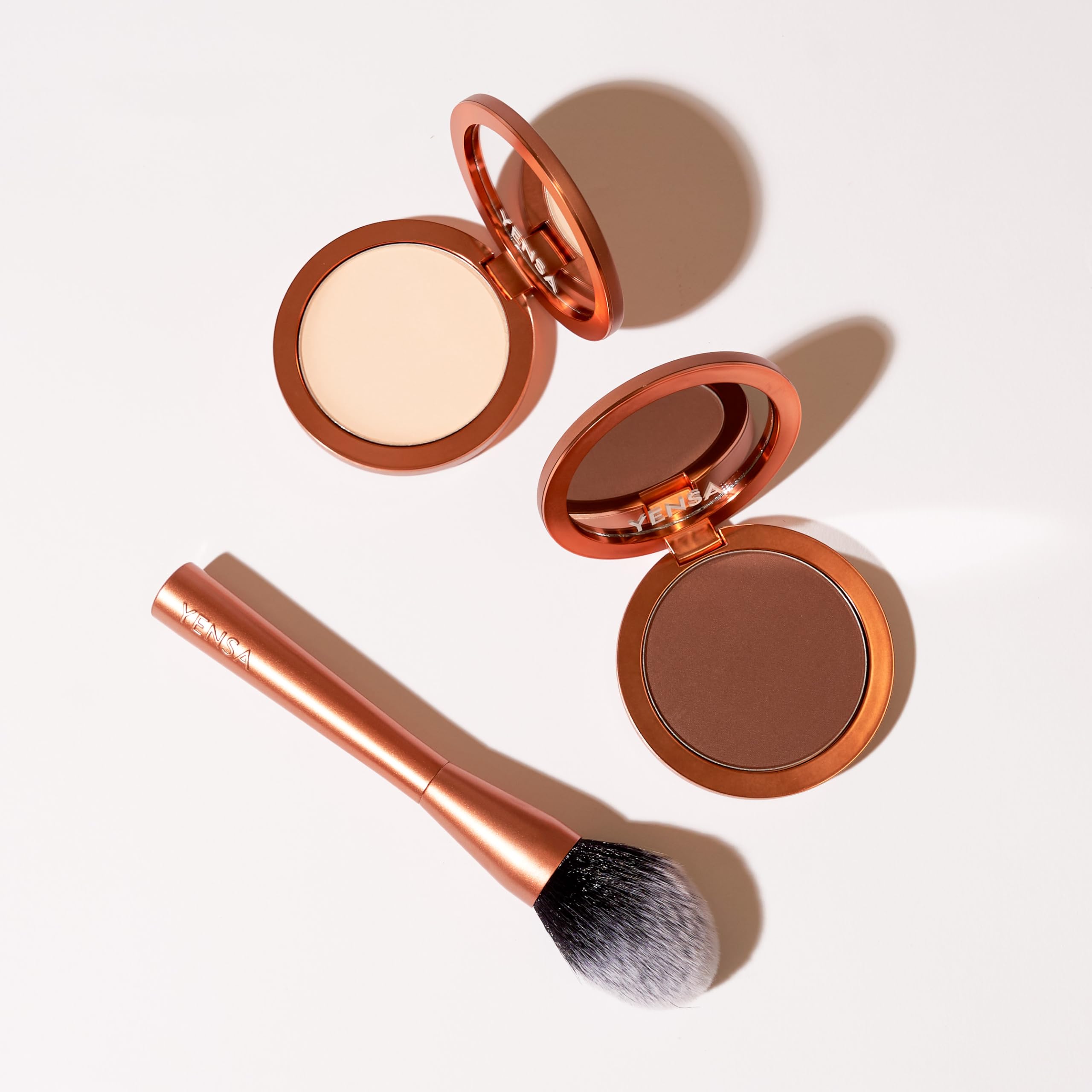 YENSA tan-1 shade displayed for daily, natural-looking makeup.