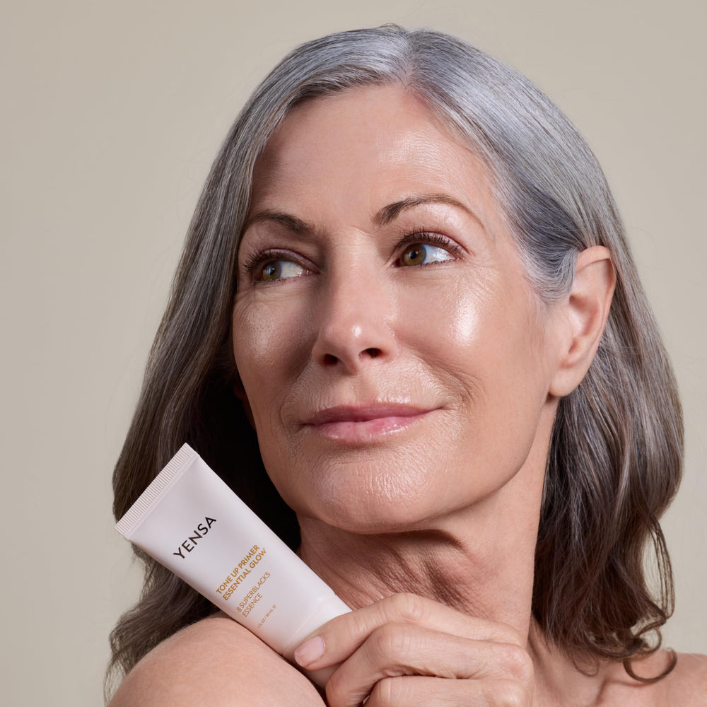 YENSA Tone Up primer delivers lightweight hydration for longer wear.