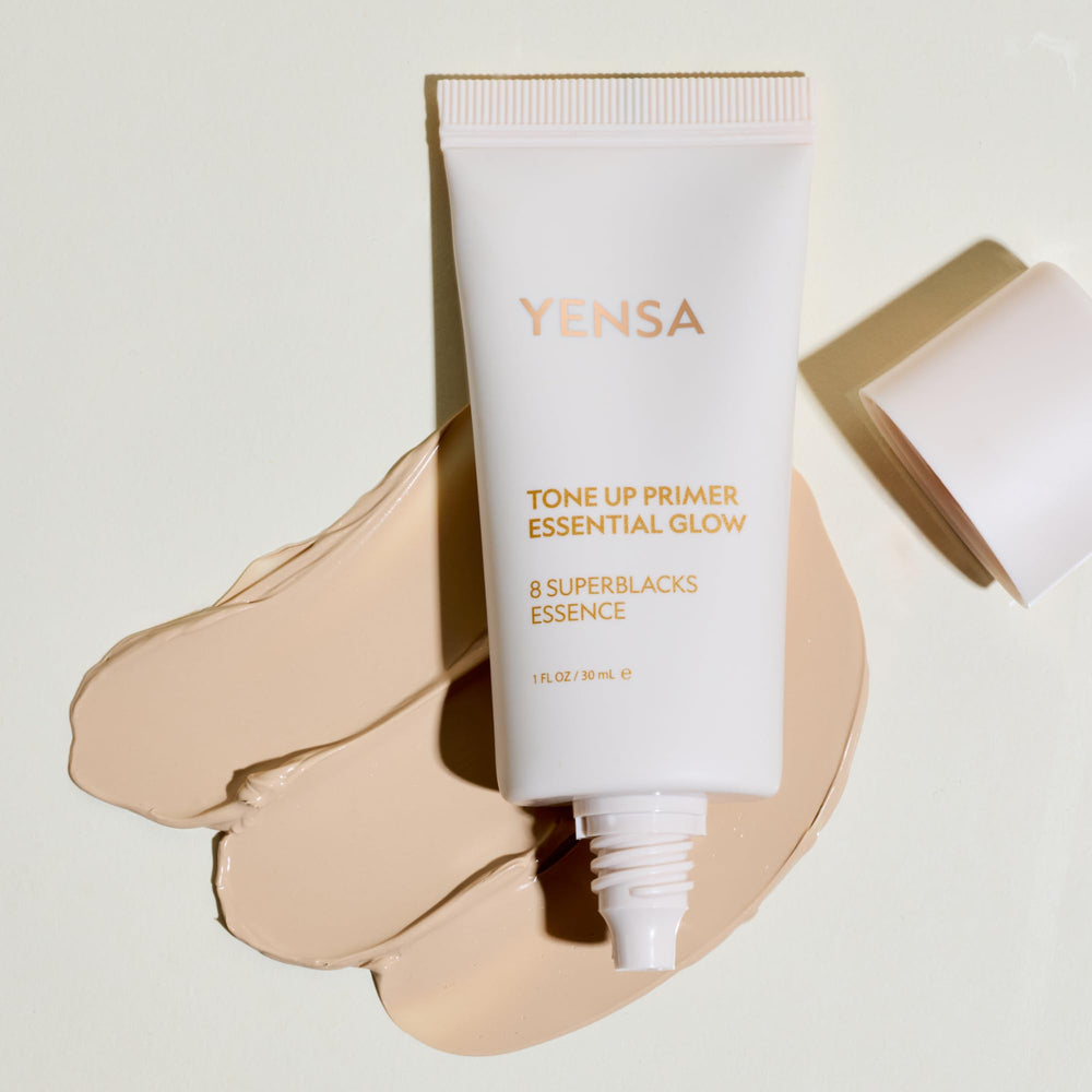 YENSA Tone Up primer packaging highlighting the 8 superfood blends.