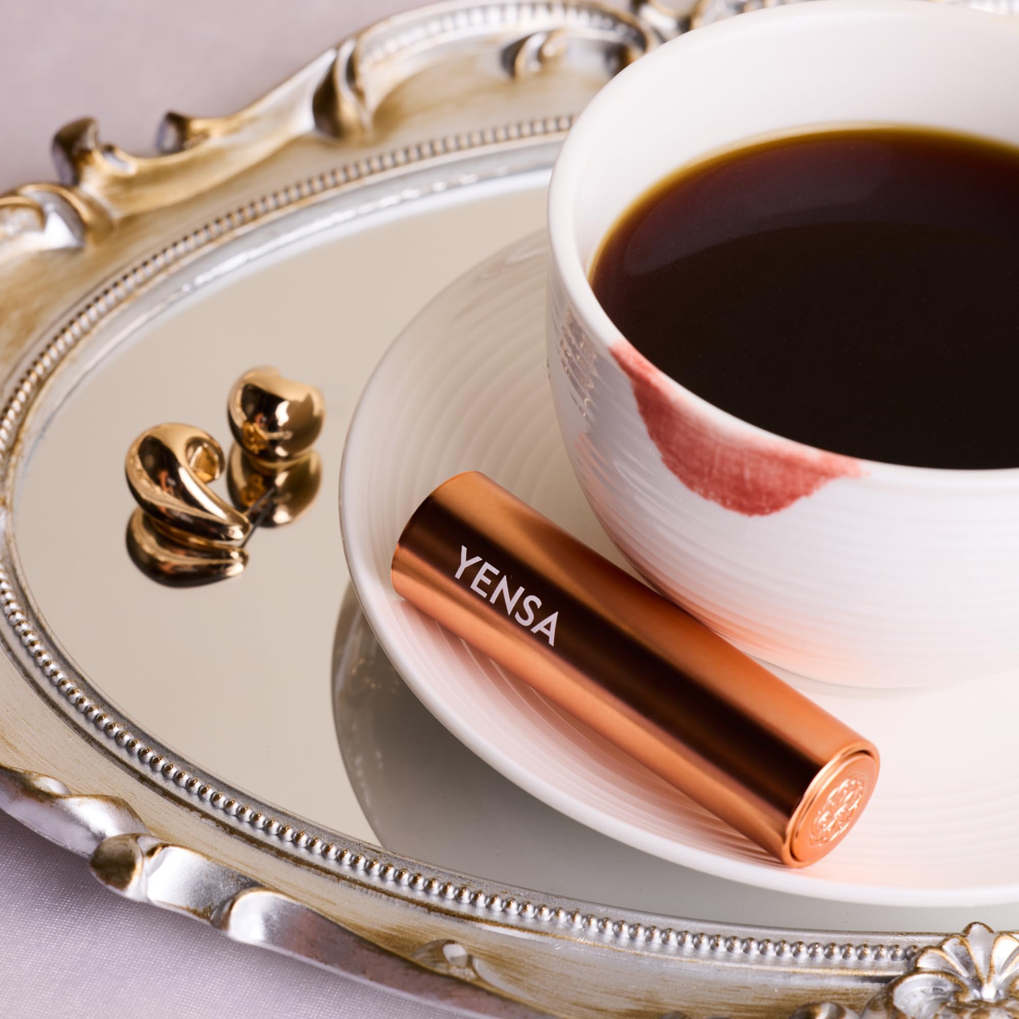 YENSA silky comfort lipstick with vitamin E for nourished smooth lips.
