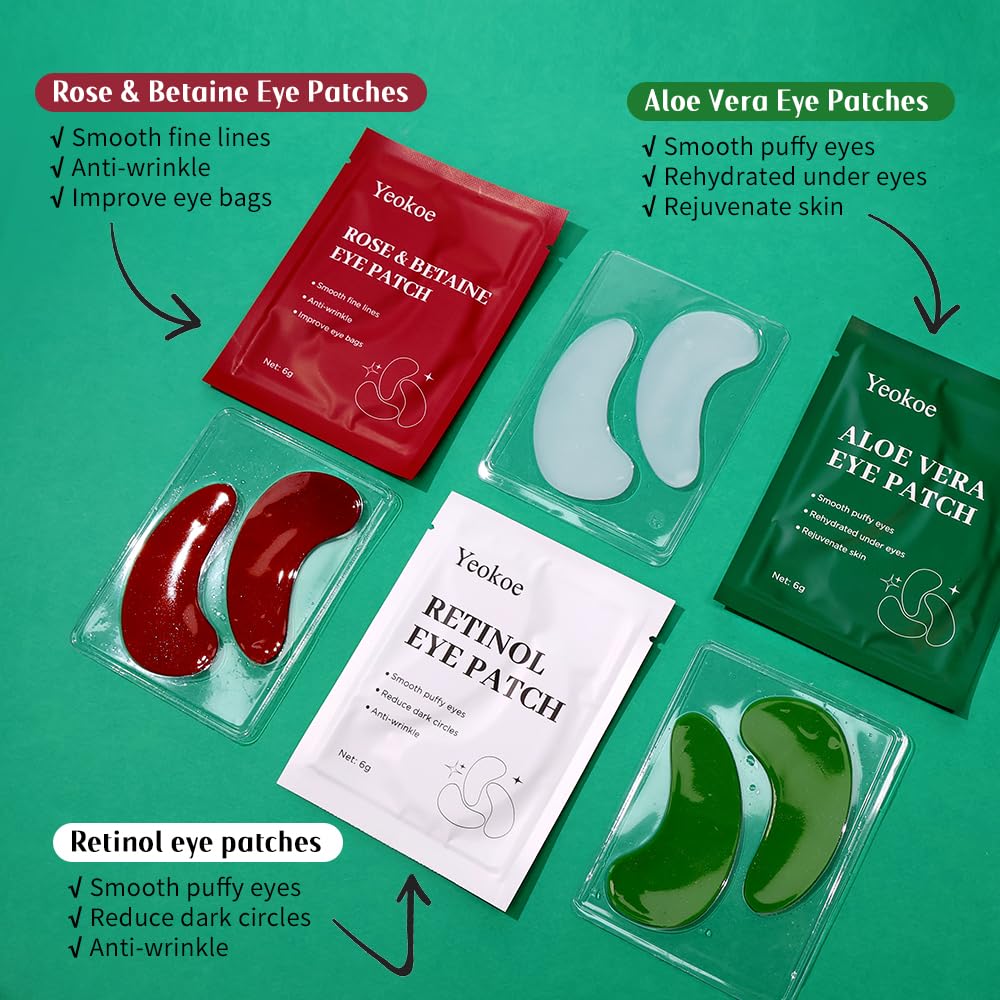Yeokoe aloe vera eye patch under eye area soothes and hydrates.