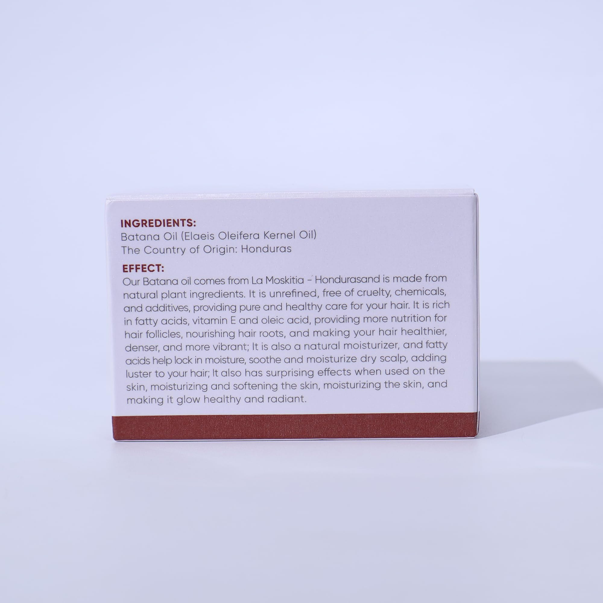 Skincare use: moisturizes and soothes irritated skin with Yeokoe Batana Oil.