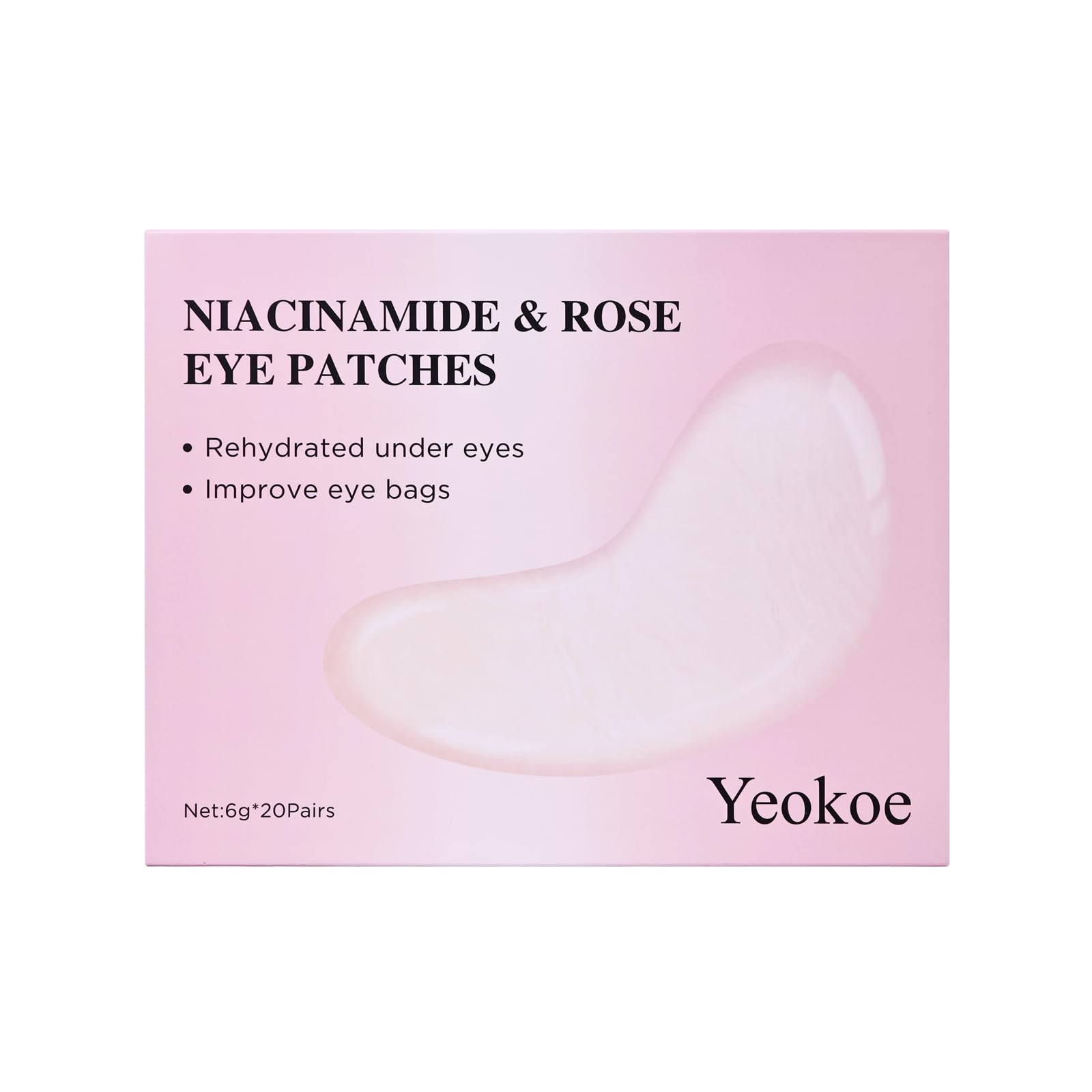 Yeokoe rose serum on patch close-up ready for absorption.