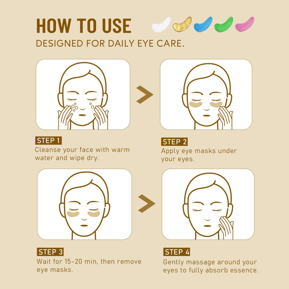 Yeokoe eye patches niacinamide-rose close-up, balancing skin tone