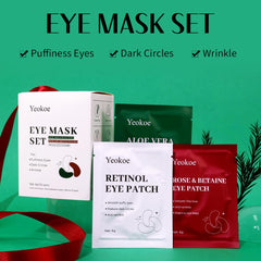 Yeokoe rose eye patch under eye area nourishes skin with rose water.