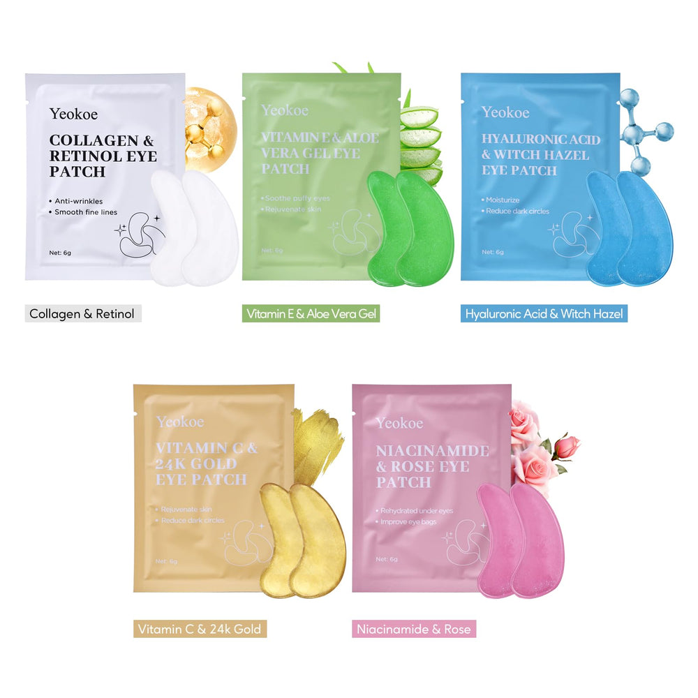 Yeokoe spa-moment eye patches in a relaxing routine setup