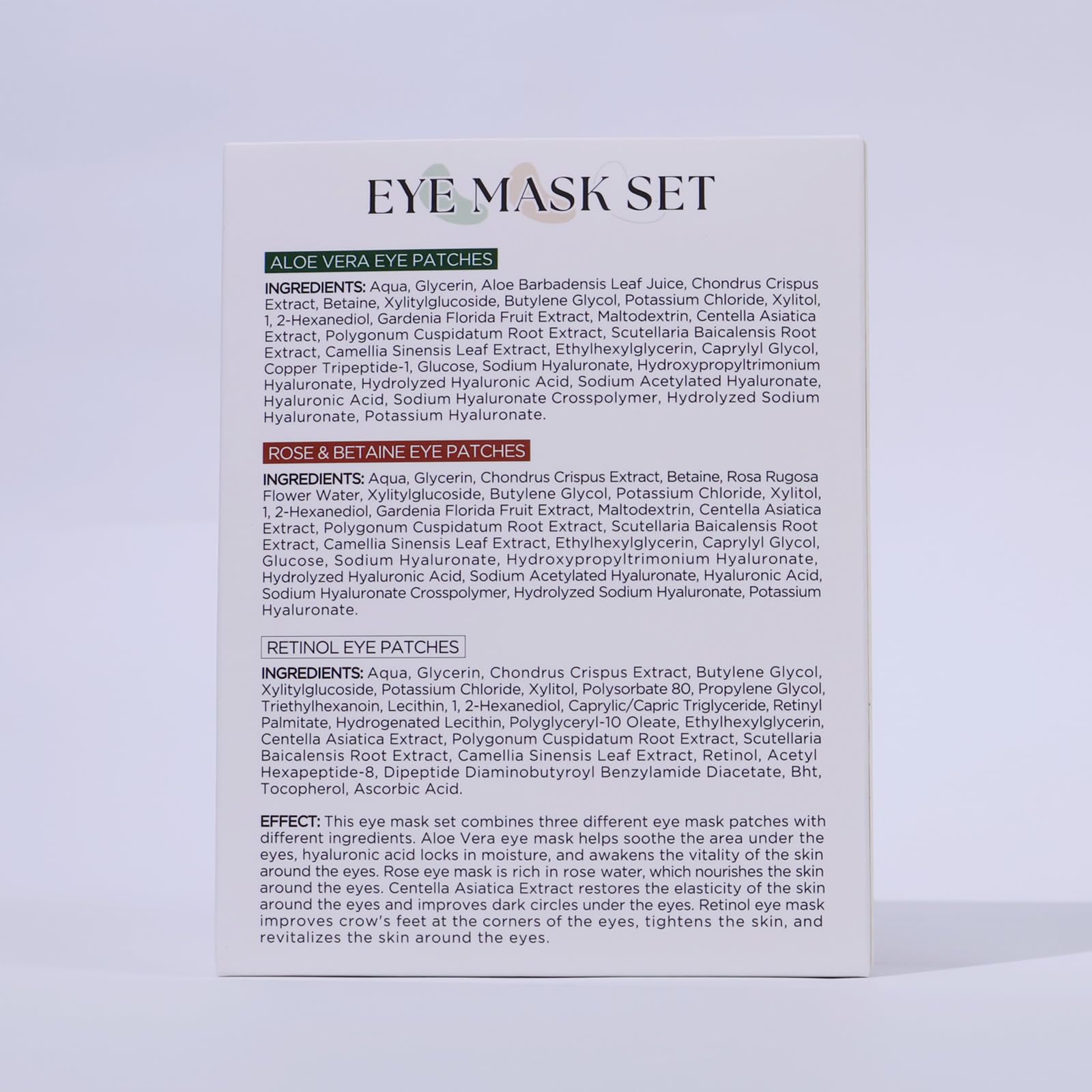 Yeokoe travel-friendly eye patches suit busy, on-the-go skincare.
