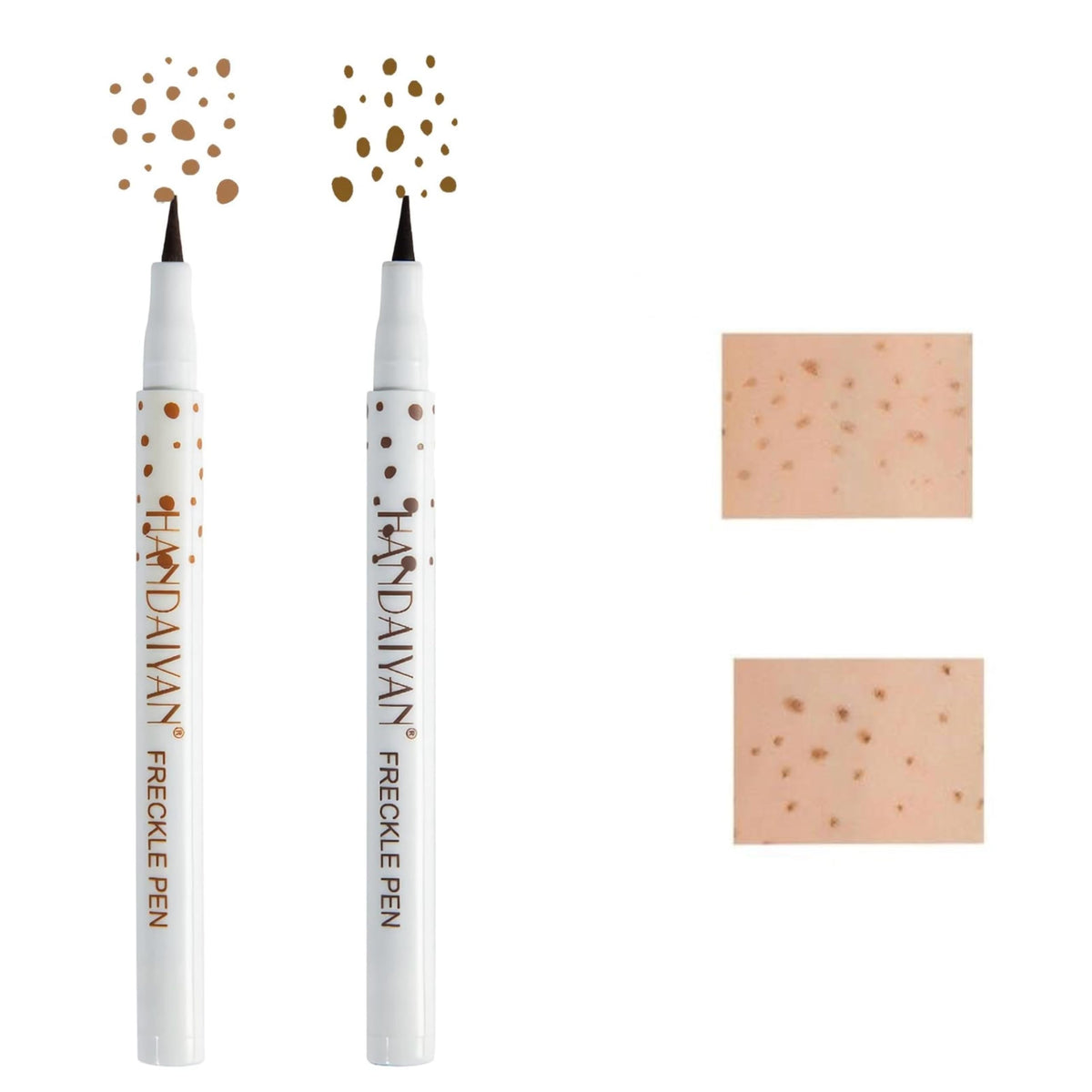 YEOSMINE Freckle Pen light brown color swatch for natural freckles and everyday wear.