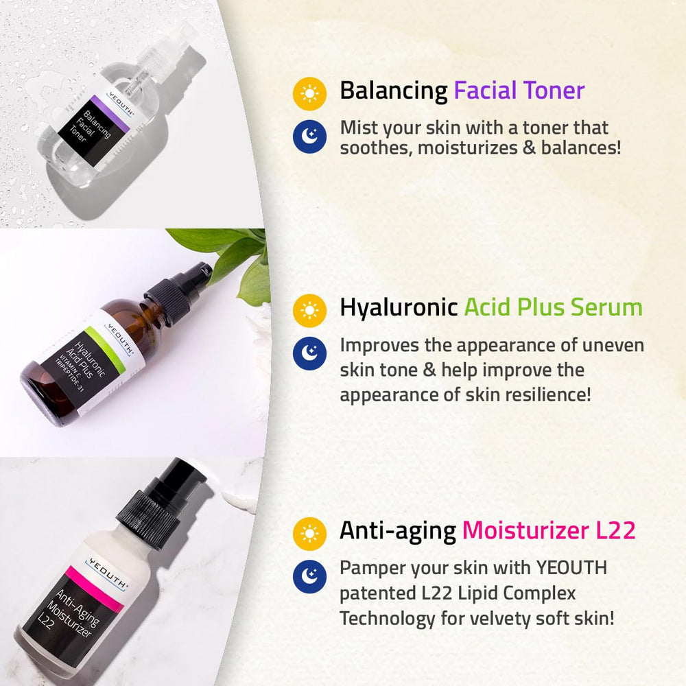 YEOUTH clean skincare ingredients close-up highlighting fragrance-free formula.