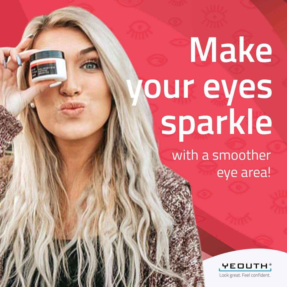 YEOUTH dermatology-tested formula closeup suggests safe, paraben-free skincare