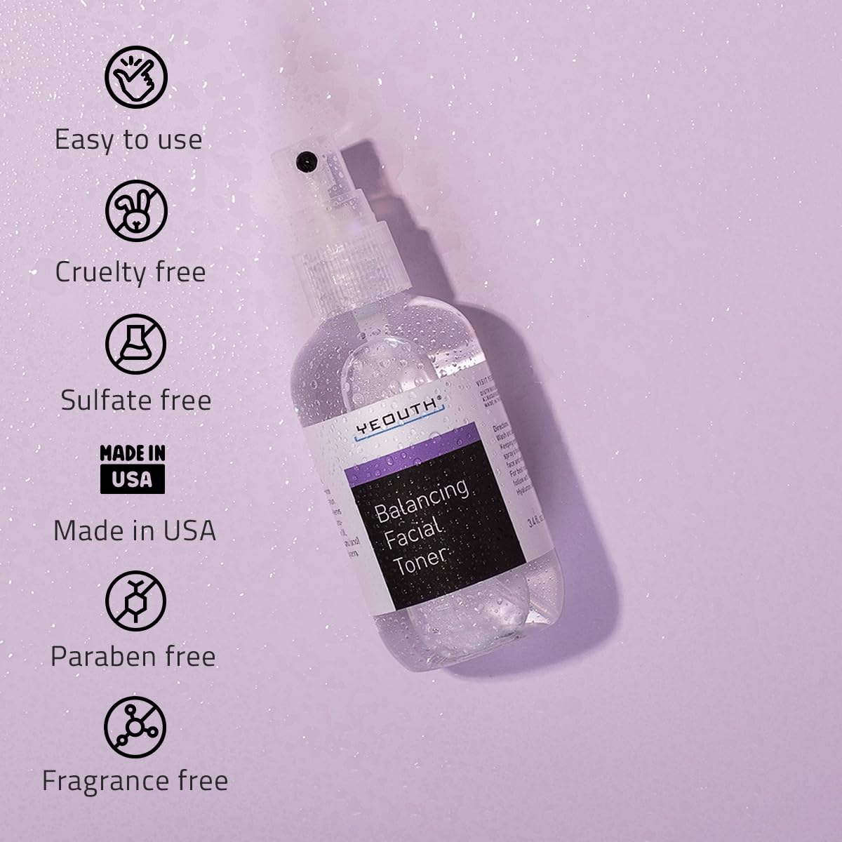 YEOUTH hydrating toner in a morning routine beside serums for refreshment.