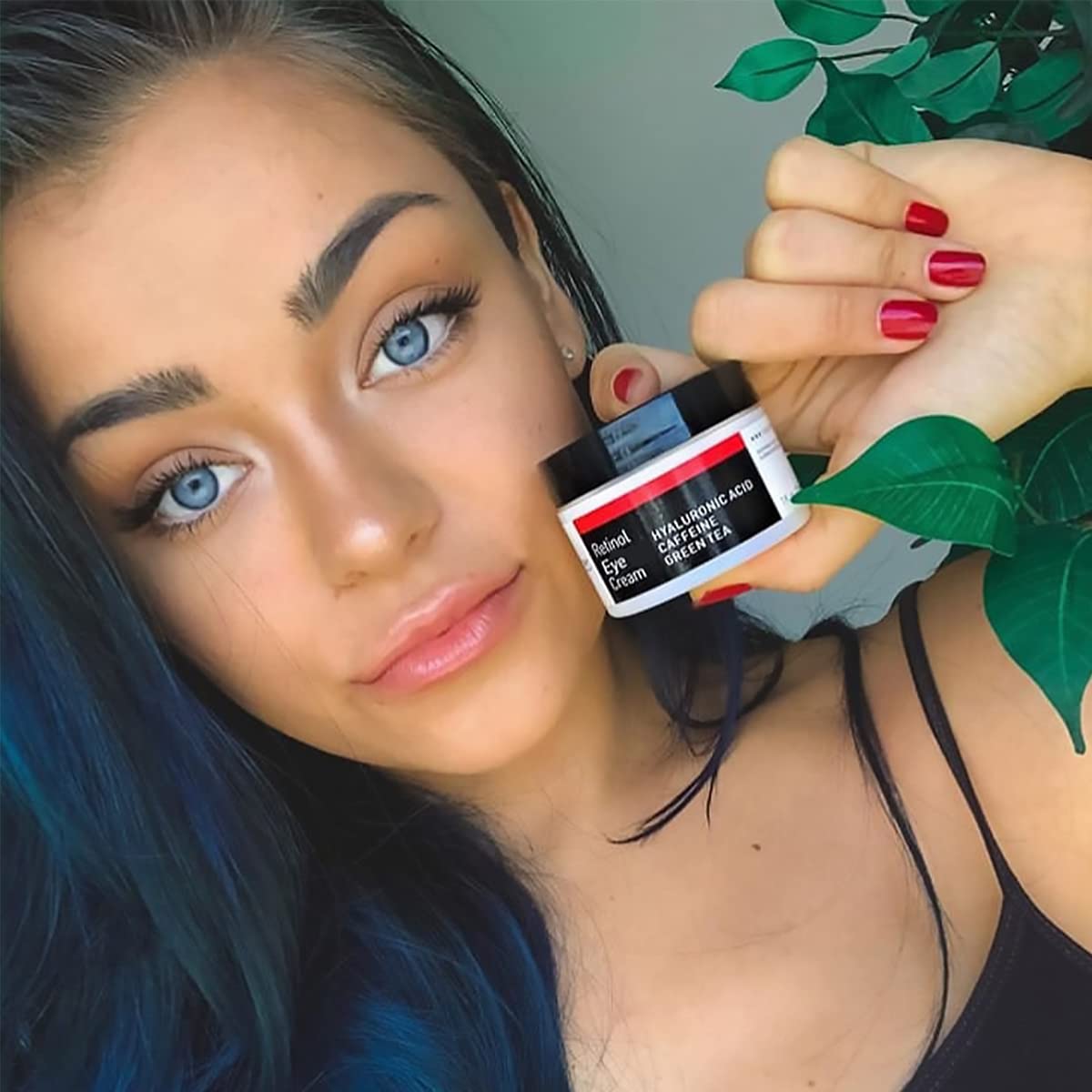 YEOUTH night-time eye cream provides overnight hydration for a refreshed appearance.
