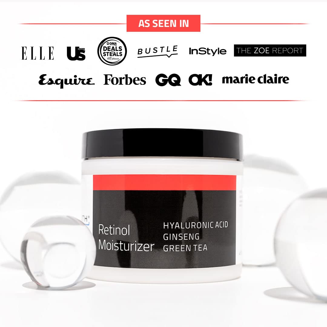 YEOUTH Retinol Night Cream with Green Tea and Ginseng supports a refreshed look.