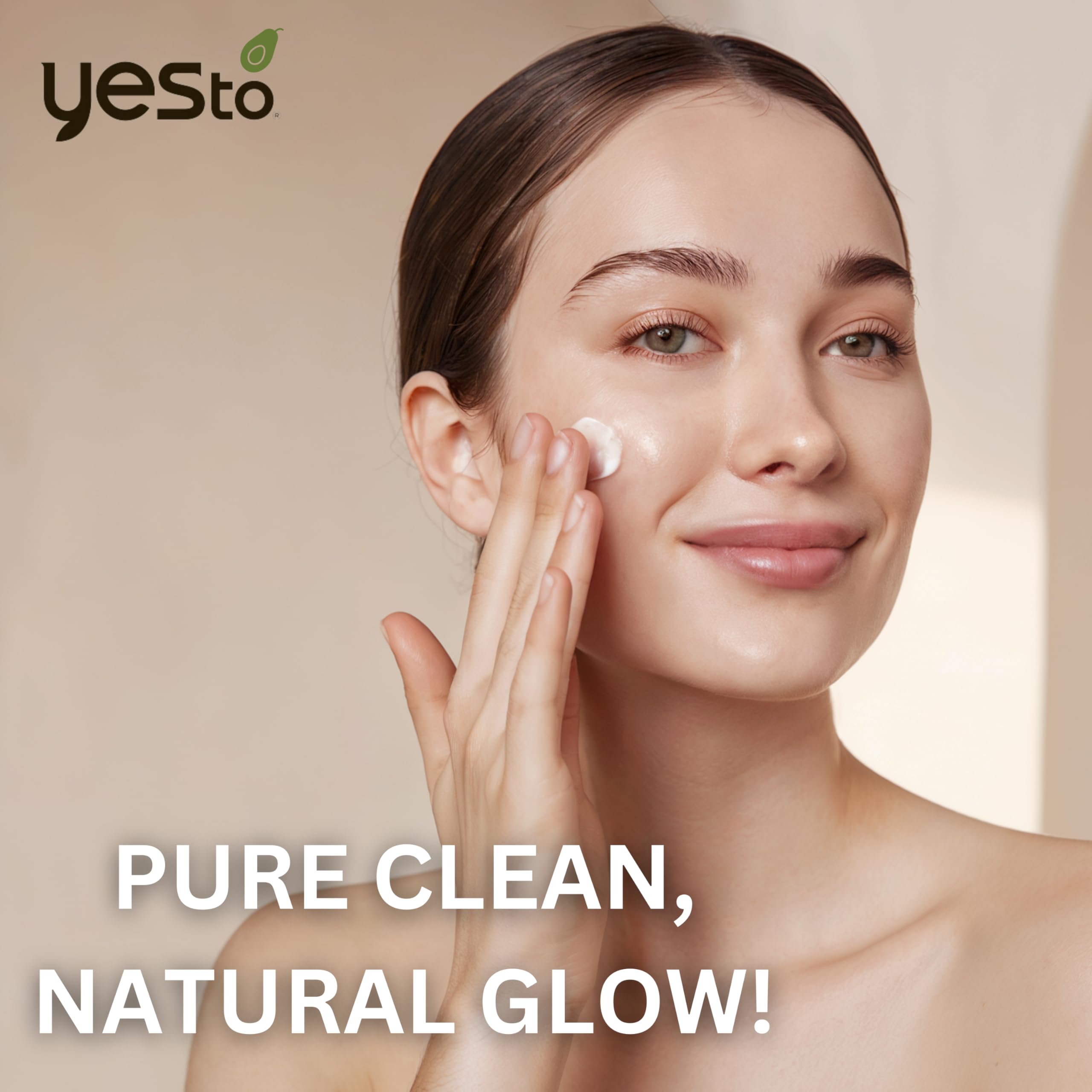 Yes To Avocado fragrance-free daily cream cleanser makeup-removal ready for makeup removal
