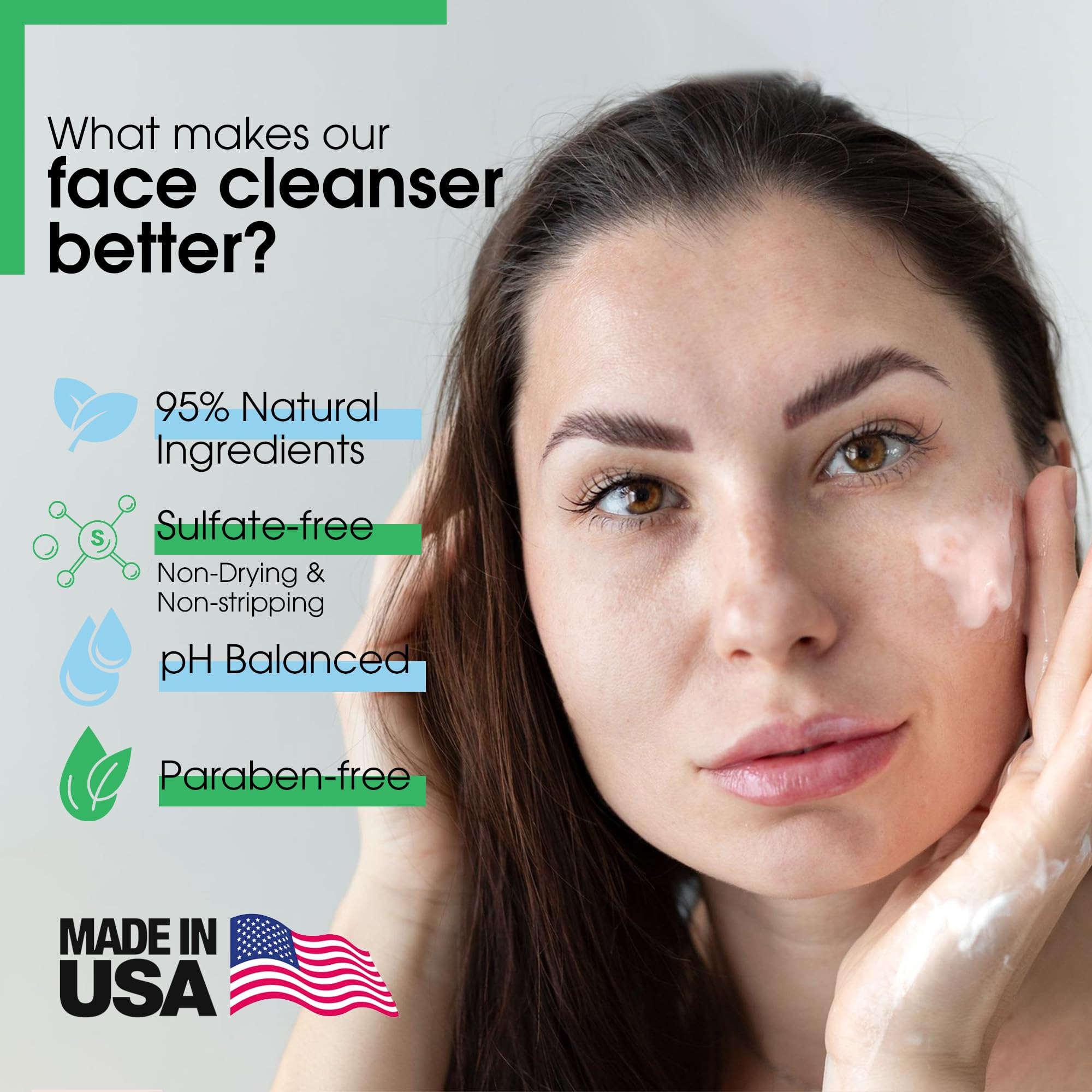 Yes To Cucumbers Daily Gentle Milk Cleanser back label showing ingredients and cruelty-free promise.