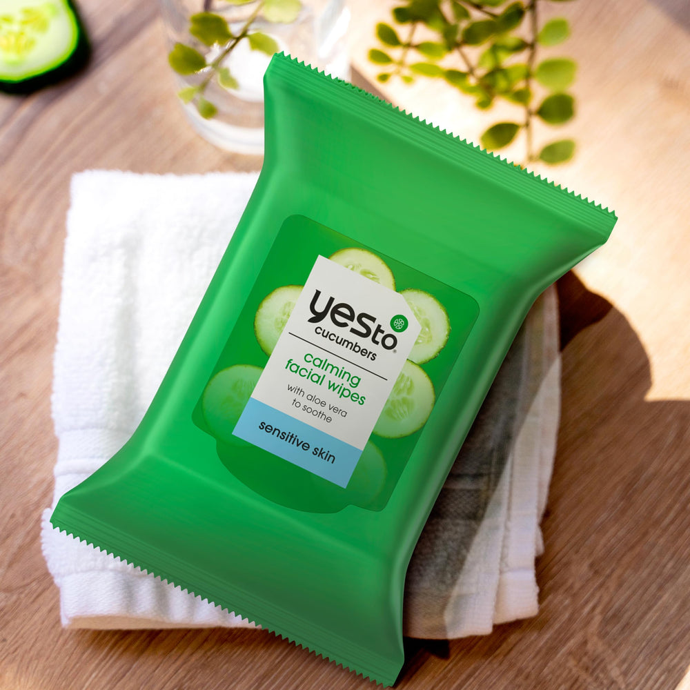 Yes To Cucumbers compostable fabric, cruelty-free and eco-friendly.