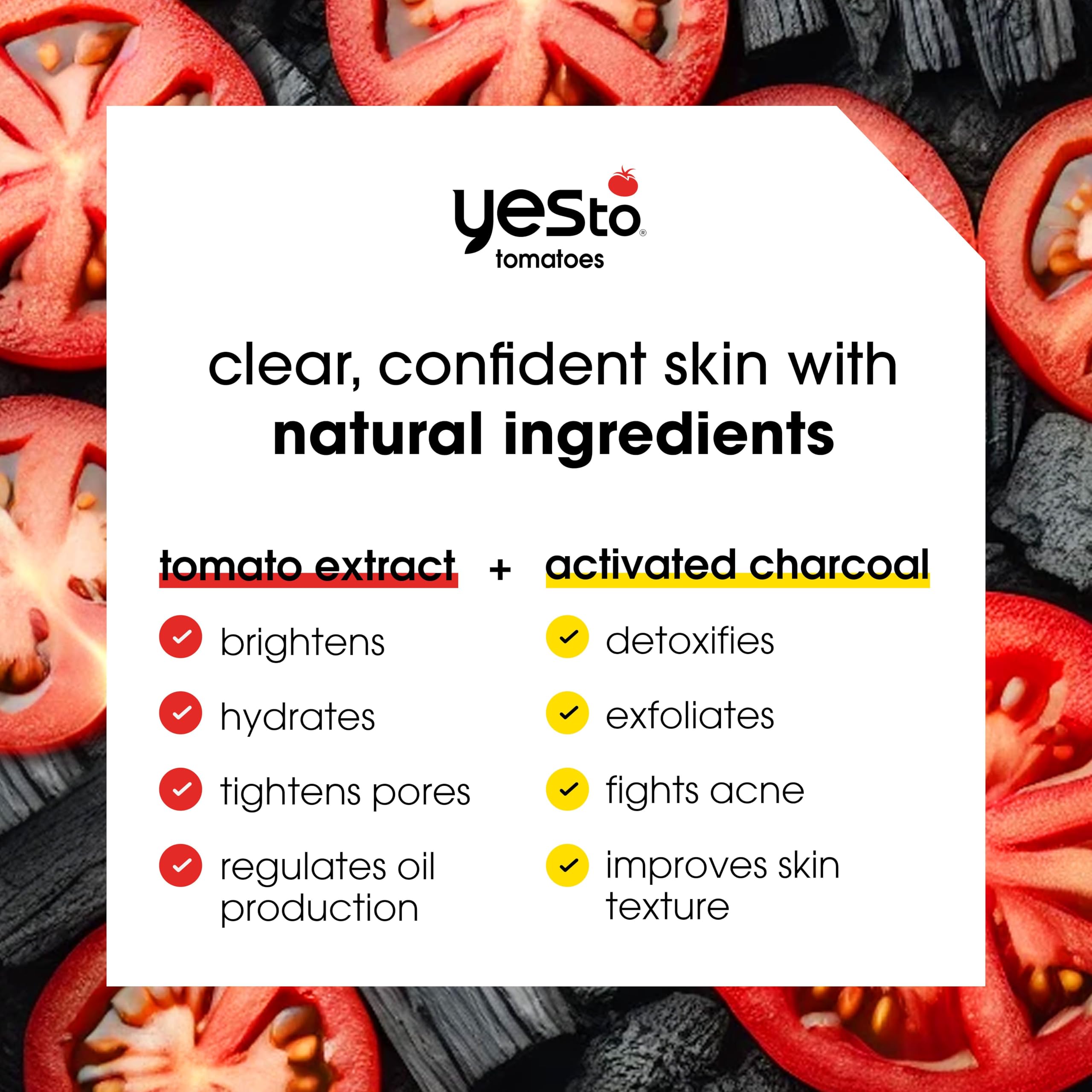 Yes To Tomatoes bar soap with tomato extracts for antioxidant protection