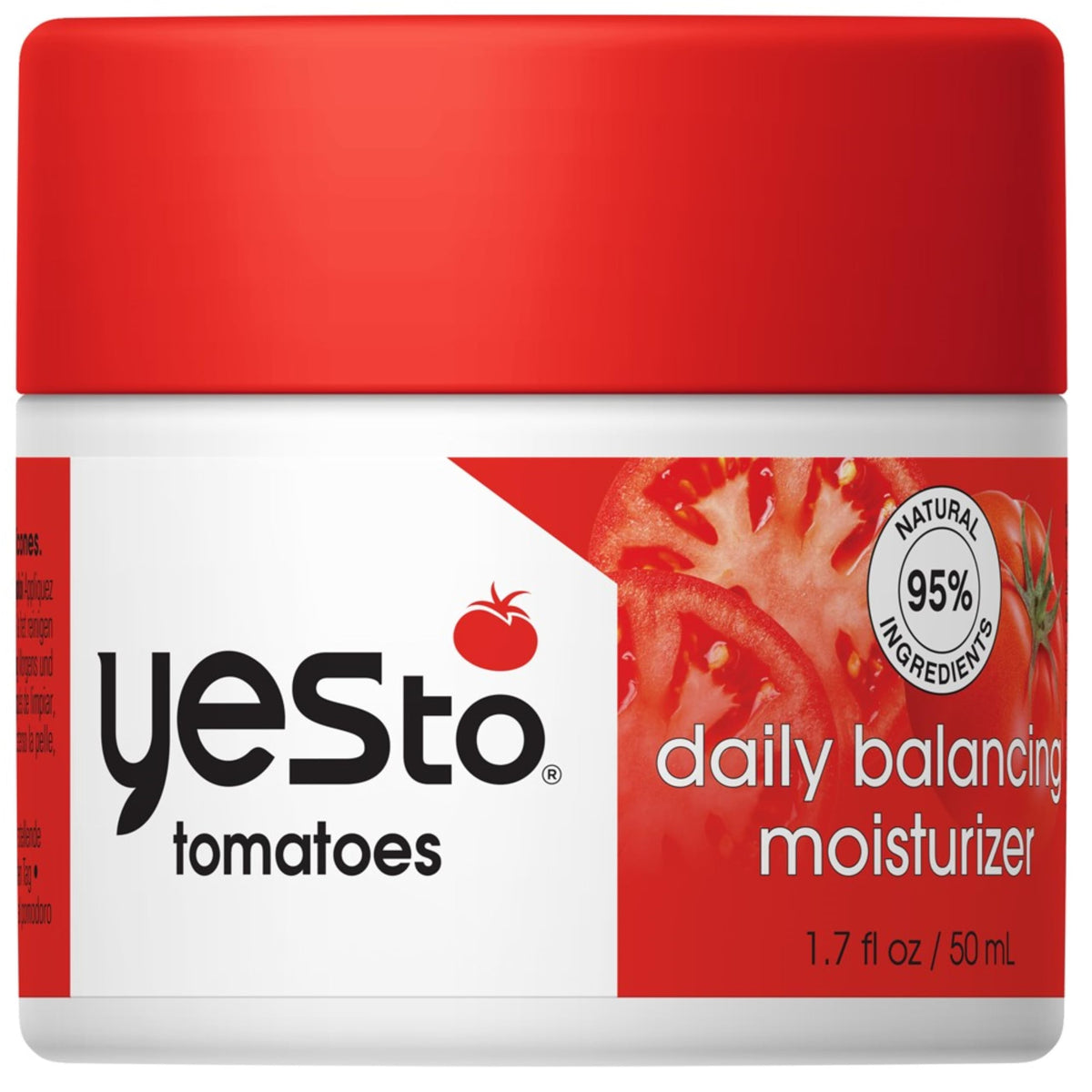 Yes To Tomatoes daily balancing moisturizer bottle with pump for easy application and hydration
