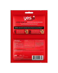 Close-up of Yes To Tomatoes nose strip showing pore unclogging action