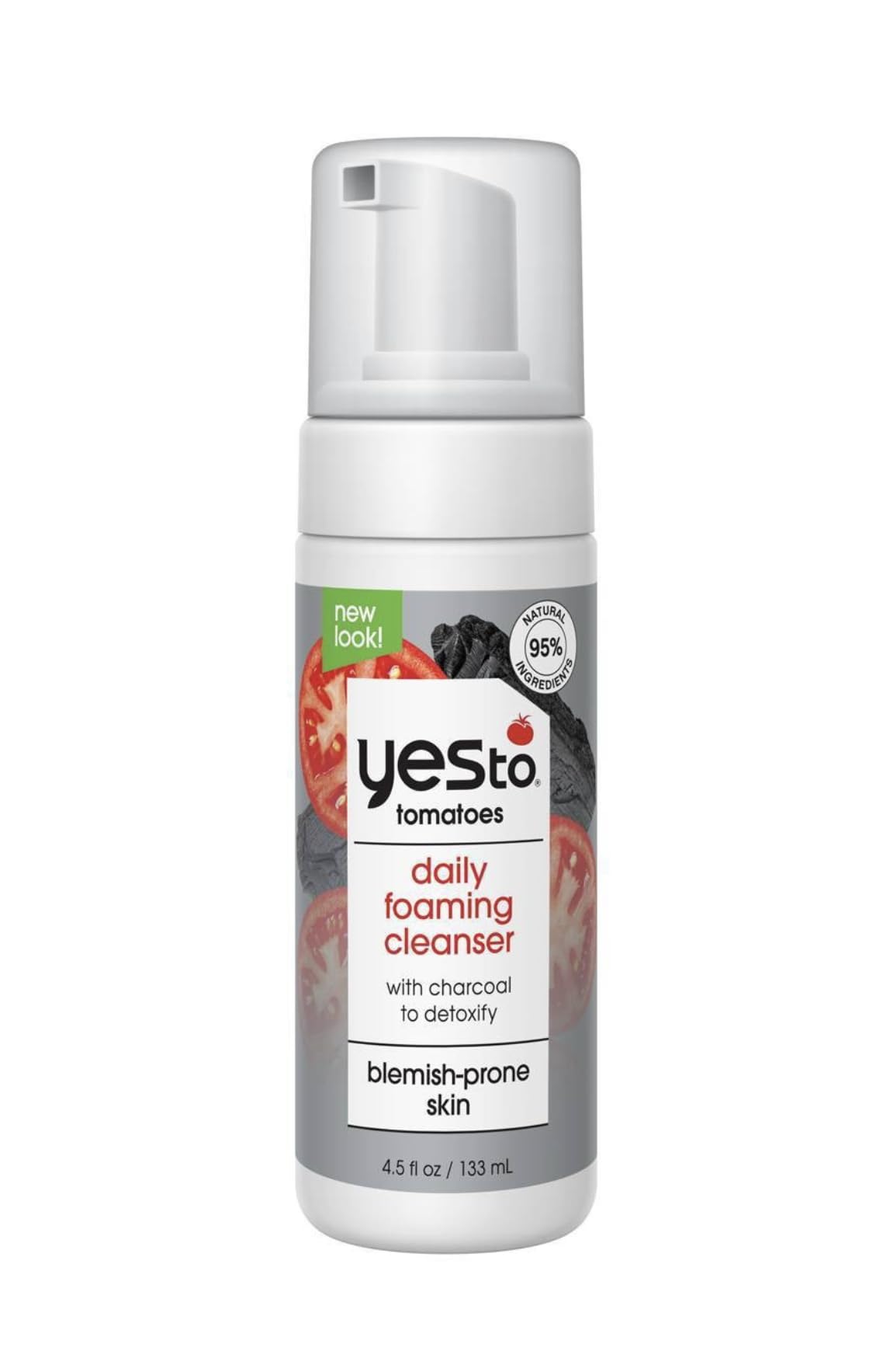 Yes To Tomatoes packaging on shelf showcases accessible skincare for busy, city-living routines.