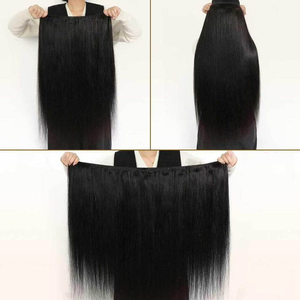 YesBase Burmese hair bundle 24inch showcases bold length for special occasions and events.