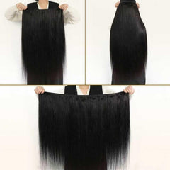 YesBase Burmese hair bundle 24inch showcases bold length for special occasions and events.