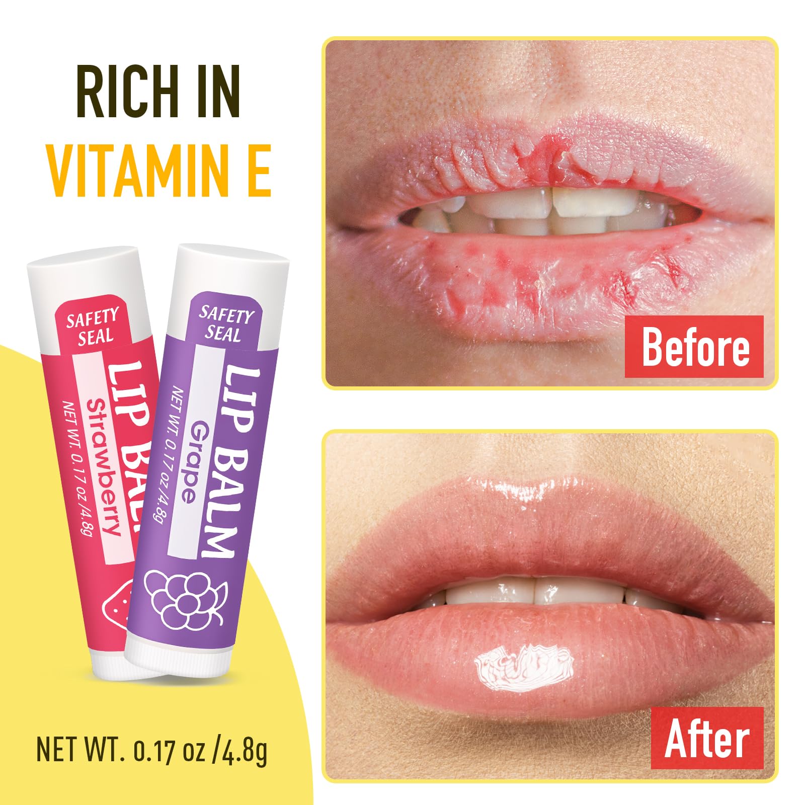 YesBes watermelon lip balm offers fruity scent and hydration